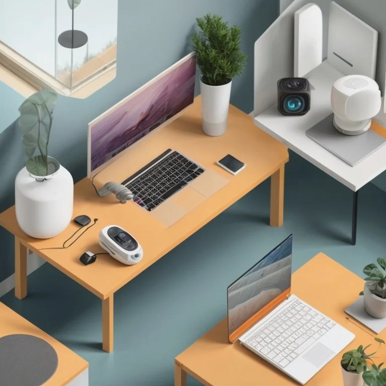 AI smart devices in modern office setup
